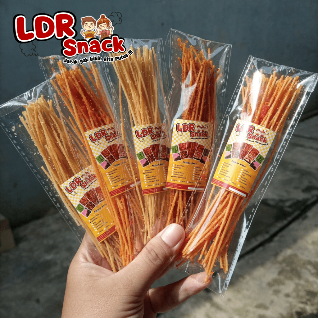 

LDR Snack Mie Lidi Varian Asin Berat 35gr / BELI 20 GRATIS 1