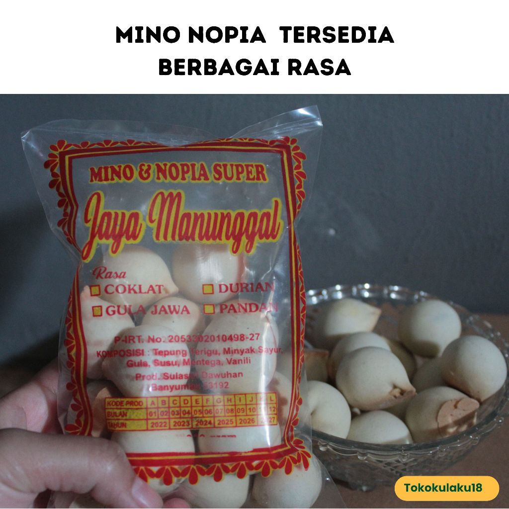 

ROTI MINO NOPIA KUE MINO MINI MANIS ANEKA RASA KHAS BANYUMAS MAKANAN OLEH OLEH