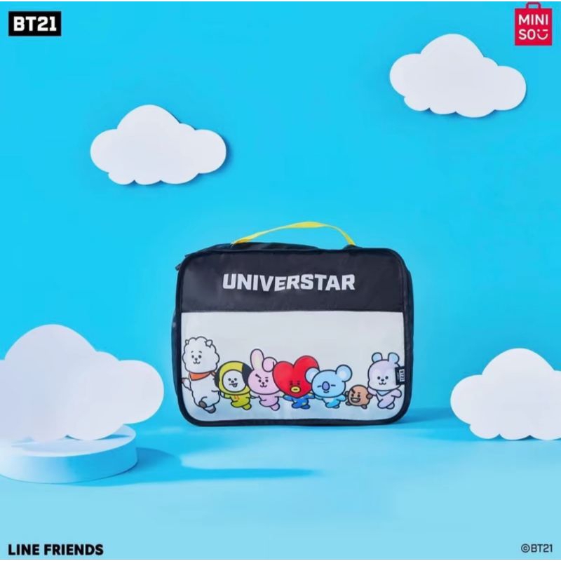 Miniso BT21 Collection Clothes Storage Bags (2pcs) / Travel Bag