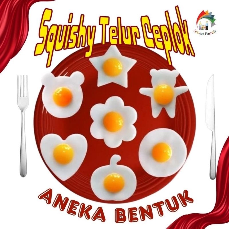 Squisy Telur Ceplok Mainan Squisy Telur Ceplok Mainan Unik