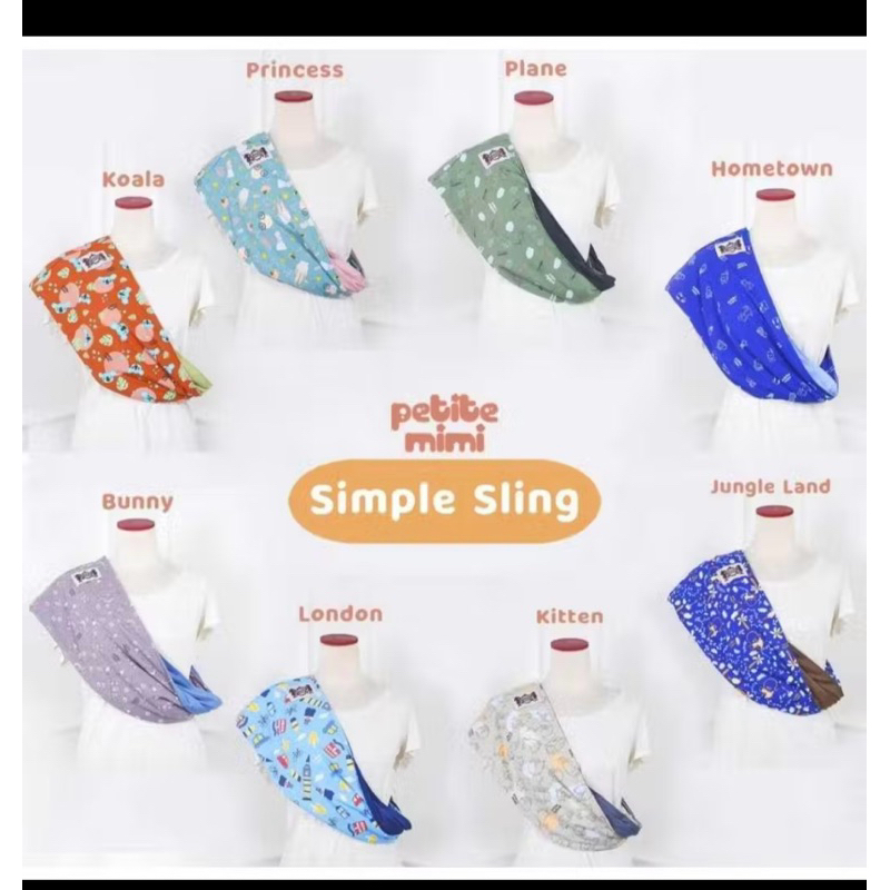 preloved gendongan geos mobymoby dan petite mimi