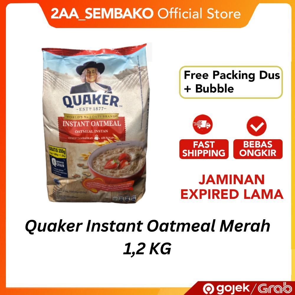 

Quaker Instant Oatmeal Merah 1,2 KG