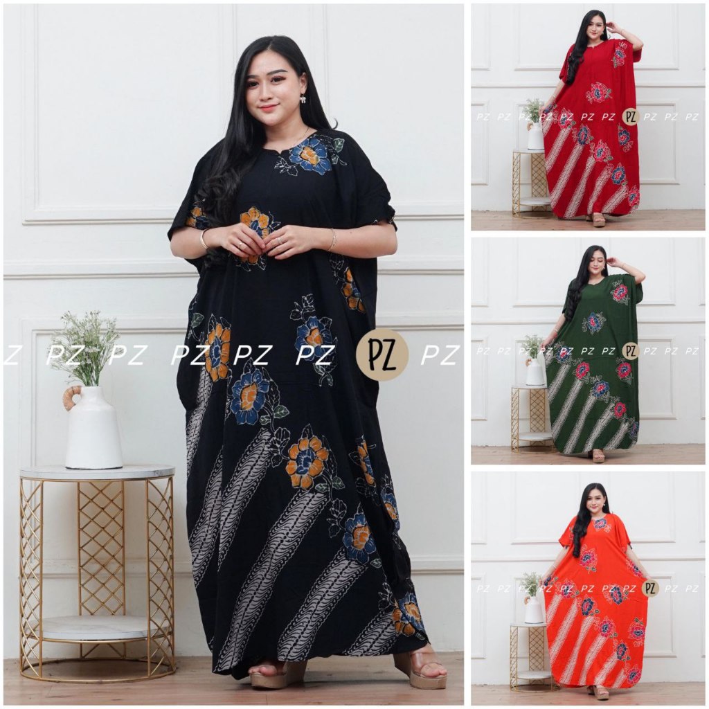 Daster Lowo Batik Cap ASLI Terbaru Motif Talita Jumbo Panjang Semata Kaki Rayon Super tebal Premium 