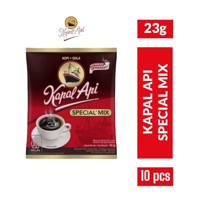 

KAPAL API Special Mix 10x23gr / Kopi Kapal Api Special Mix Renceng 10 pcs