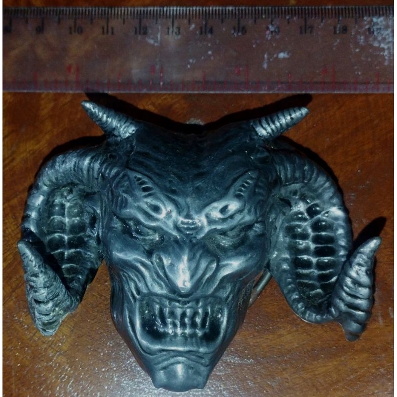 Kepala Gesper/Ikat Pinggang/Belt Buckle - FOURSPEED METALWERKS SKULL Series - HIDEOUS FACE