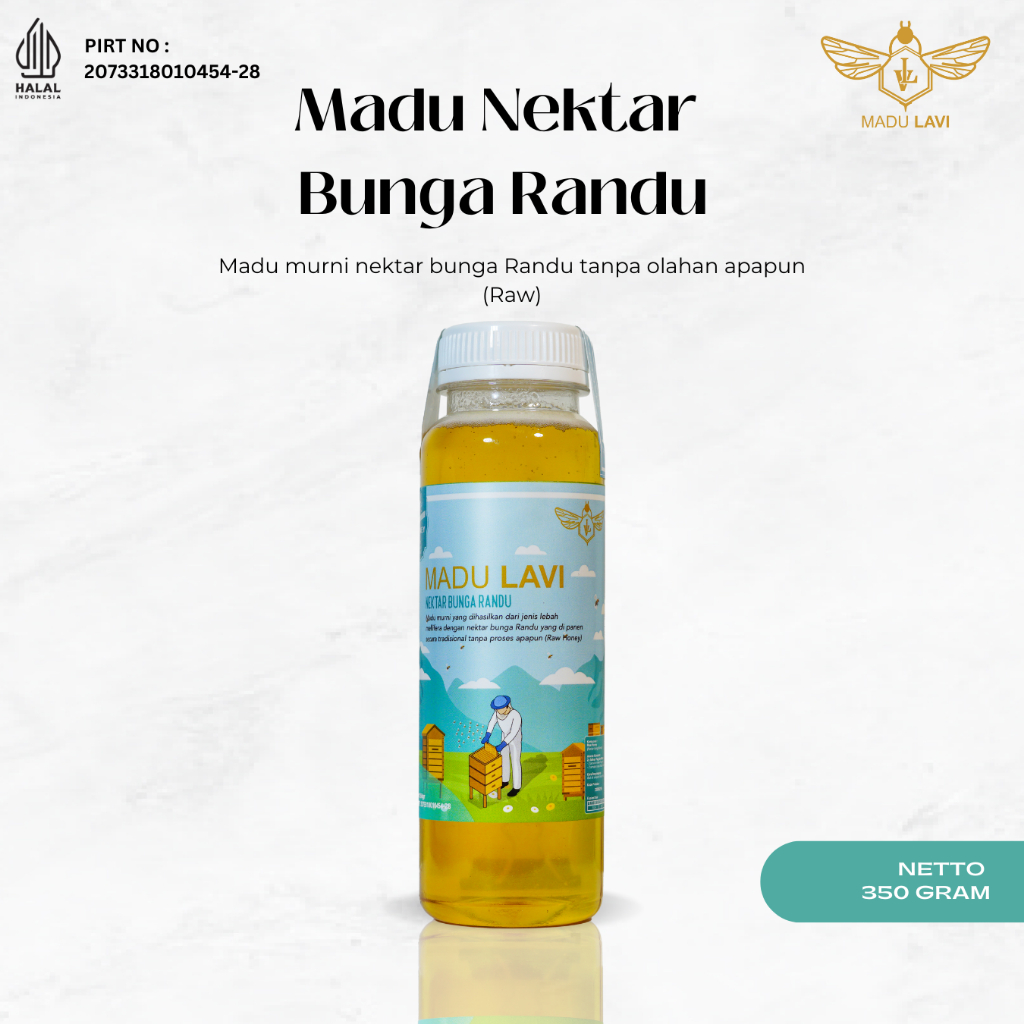 

[ MADU LAVI ] Madu Asli Alami 100% Grade A Randu Dikembang Biakkan Di Hutan Liar