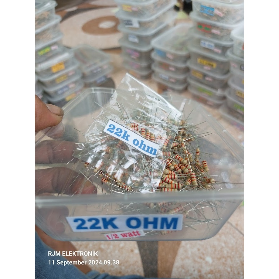 10 pcs resistor 1/2 watt 22k ohm