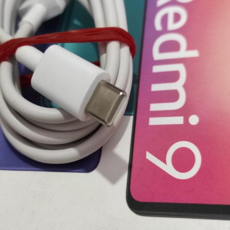 kabel data xiaomi type C original kode 3A putih ( 10w 18w 22.5w ) second