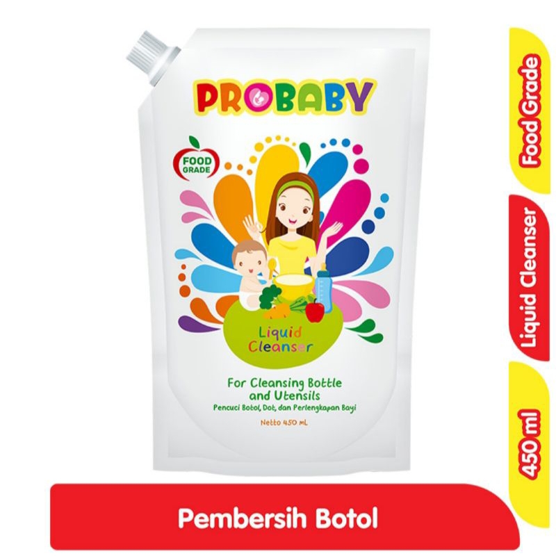 Probaby Sabun Cair Pencuci Botol & Dot Bayi 450 ml