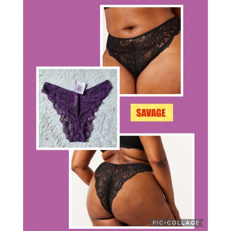 Panty Jumbo /Big Romantic Corded Lace High Waist by Savage
