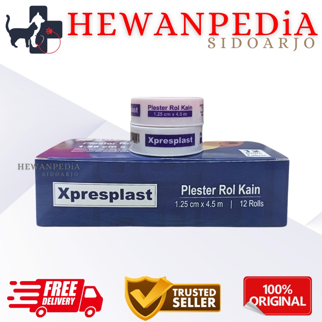 XPRESPLAST ROLL 1.25 CM X 4.5 M GIDCARE SATUAN - Plester Luka Luka Ringan Dan Luka Dalam Alat Keperl