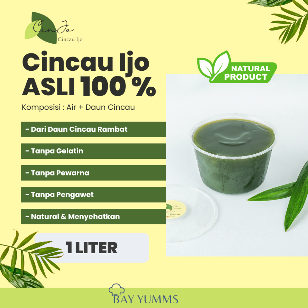 

Cincau Ijo/cincau hijau/ cincau asli sehat 1 liter
