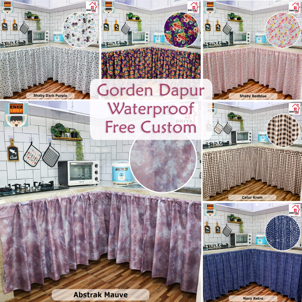 Gorden Kolong Dapur Waterproof Motif