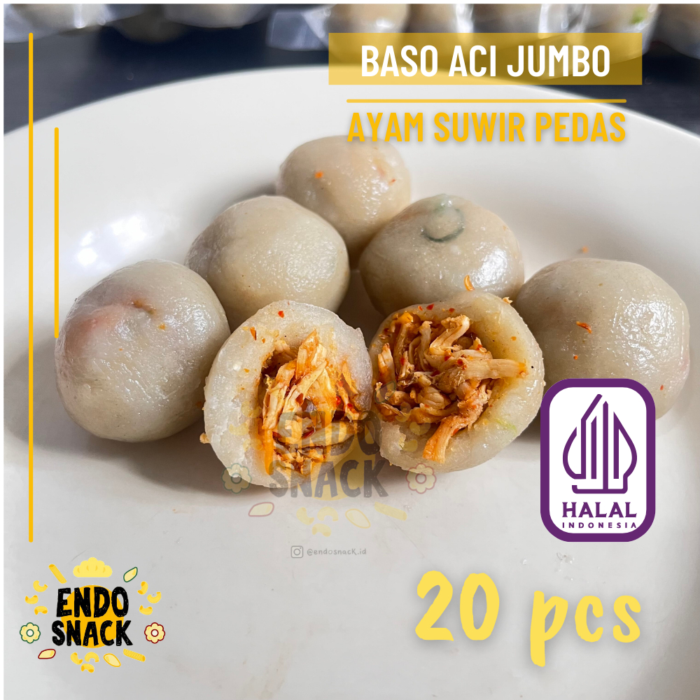 

BASO ACI AYAM SUWIR PEDAS UKURAN SEDANG ISI 20 Pcs Sudah DI Vaccum