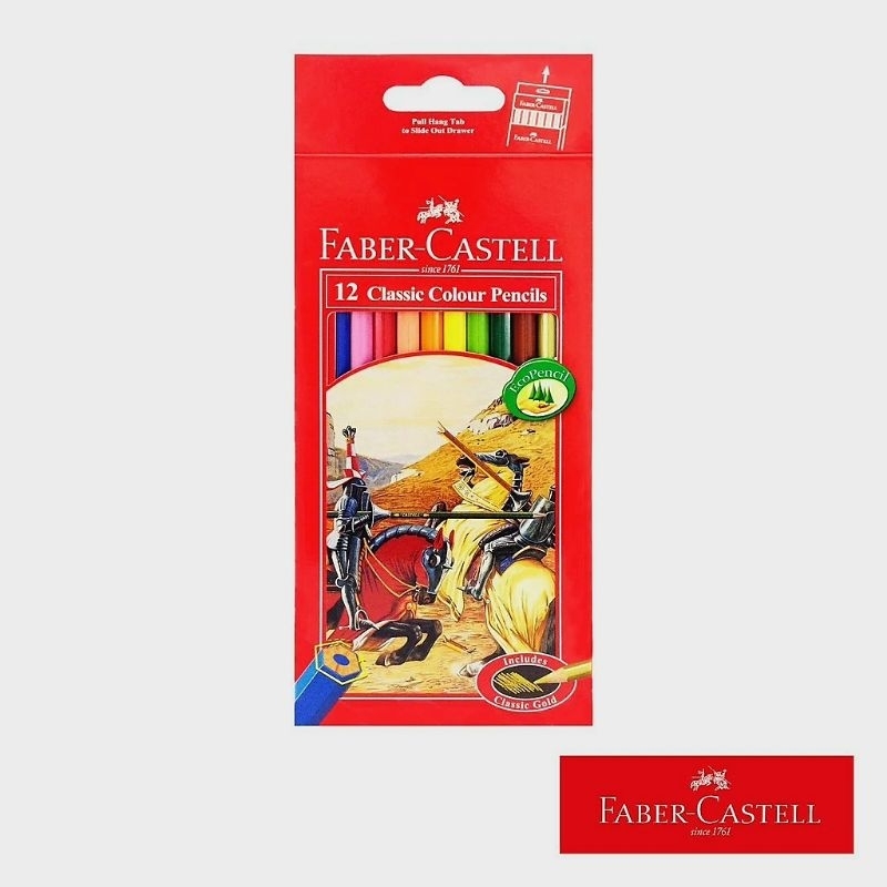 

Faber Castell Classic HT Colour Pensil Warna 12 Warna Panjang