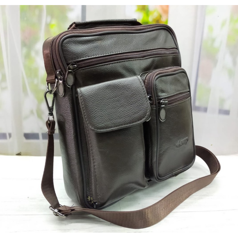 TAS Selempang pria Kulit asli Jeep Tas kulit pria Sling Bag Pria Termurah tas kantor