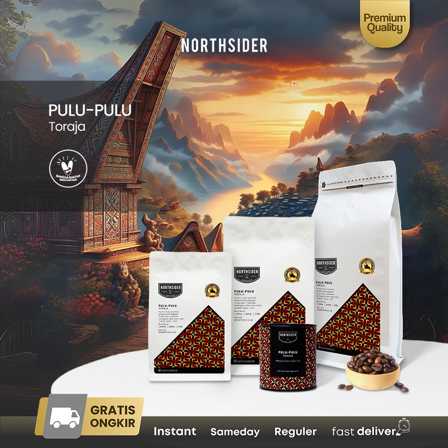 

Northsider Kopi Arabika Toraja Pulu-Pulu Fully-washed Coffee