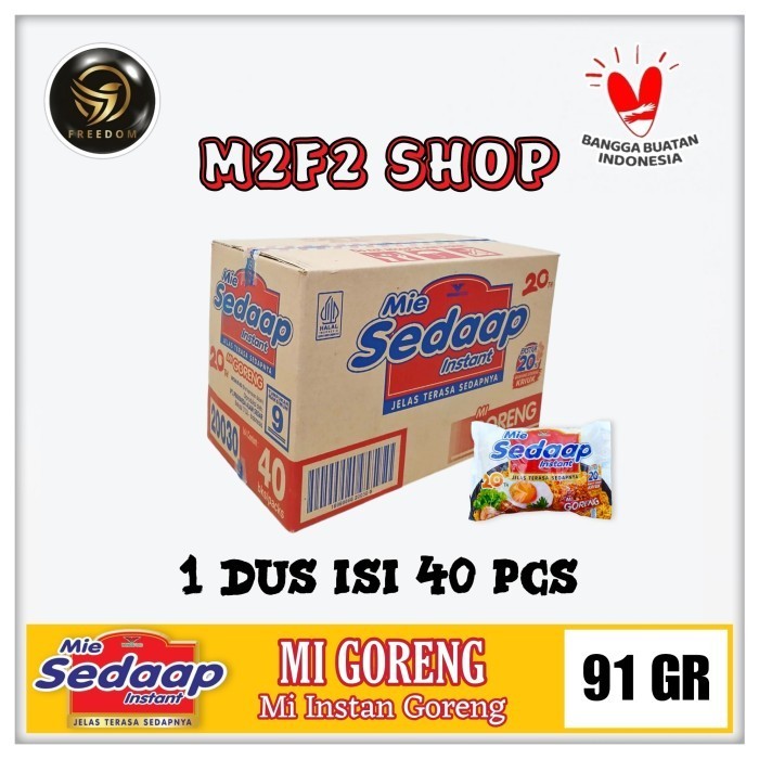 

Mie Sedaap Instant Mi Goreng Original | Bag - 91 gr (Kemasan Karton)