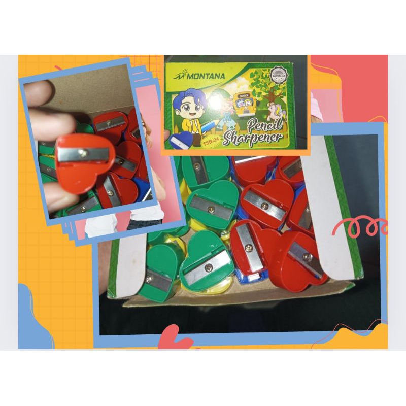 

Rautan Pensil isi 24 pacs Serutan Pensil/Pencil Sharpener/Ungkretan Montana Serbaguna