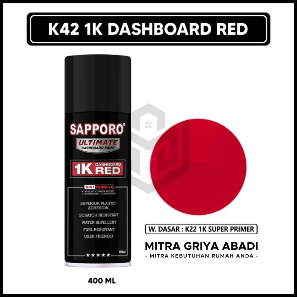 Sapporo Ultimate 400ml K42 1K Dashboard Red / Cat Semprot