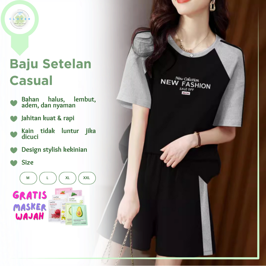 Baju One Set Setelan Santai Wanita Dewasa Premium