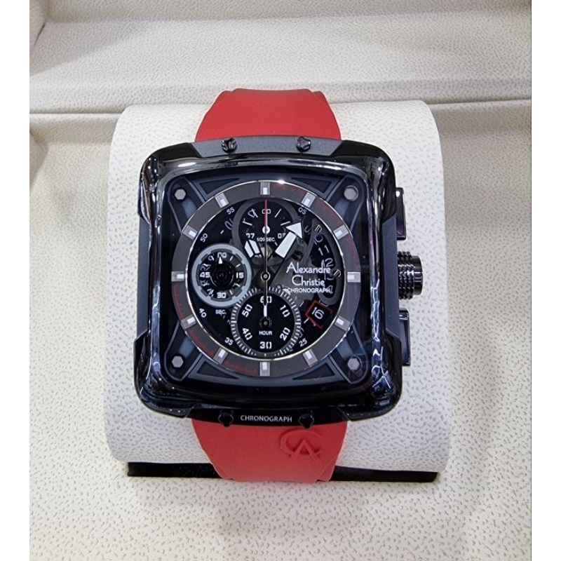 Jam Tangan Pria Original Alexandre Christie AC3030GC Strap Rubber