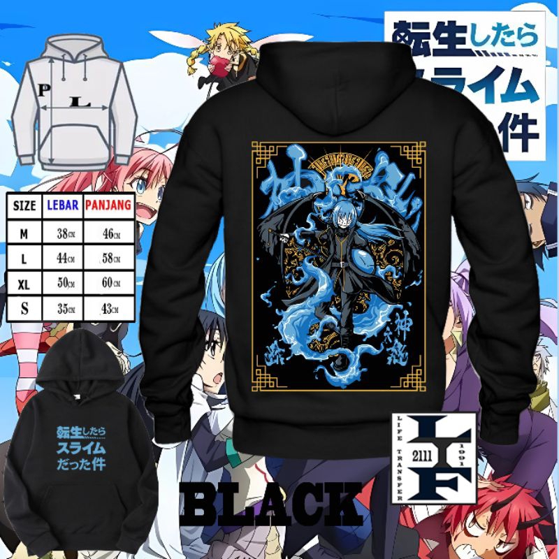 jaket sweater hoodie anak rimuru tempest