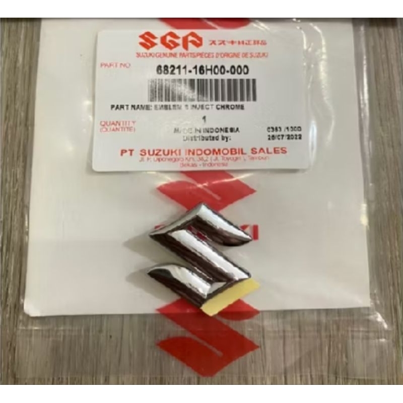 EMBLEM LOGO "S" SATRIA FU 150 FACELIFE SHOGUN 125 FL RR ROBOT SKYWAVE SKYDRIVE ORIGINAL SGA