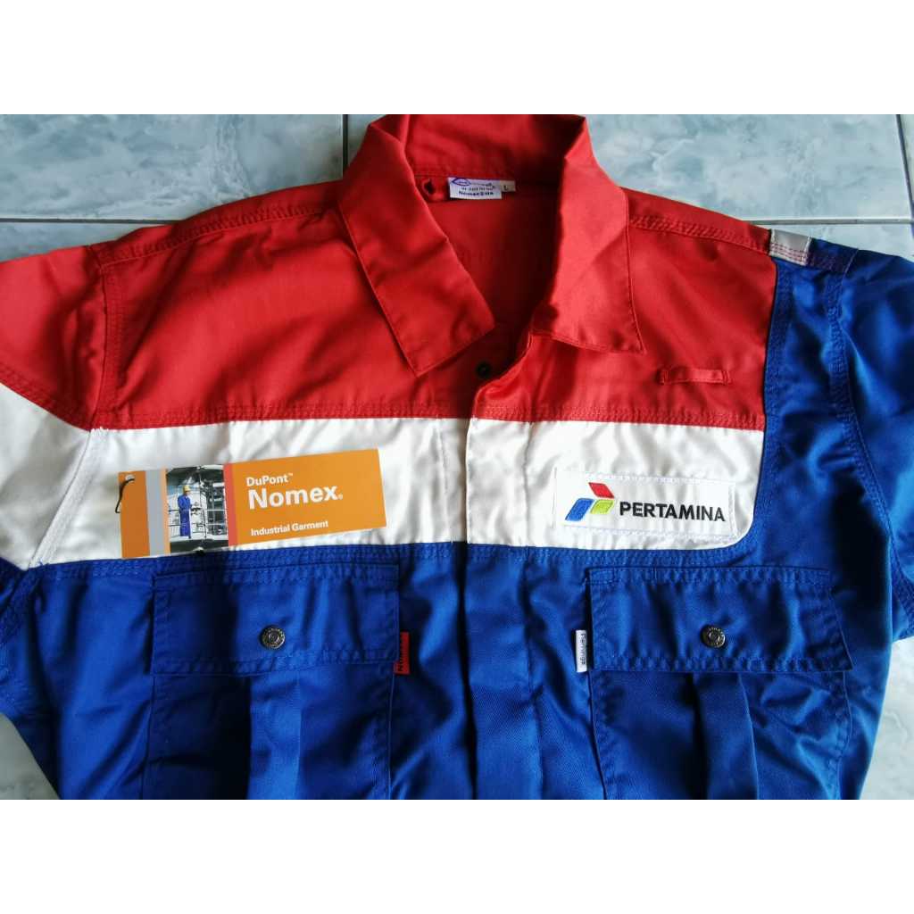 Coverall Wearpack katelpak Pertamina FLEMING  FLEMINGS Nomex IIIA Anti Api Flame Raterdent Dijamin O