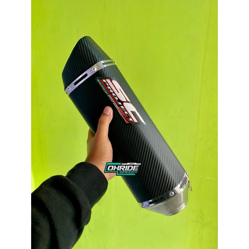 Knalpot racing silincer copy SC PROJECT SC1-R untuk segala jenis motor