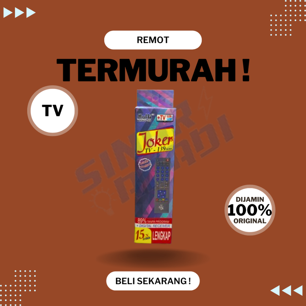 Remot Joker Multi TV Lengkap Universal AllinOne