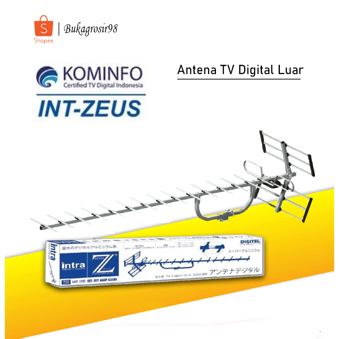 Intra Zeus Antena TV Digital Outdoor Analog Digital Support STB / SET TOP BOX