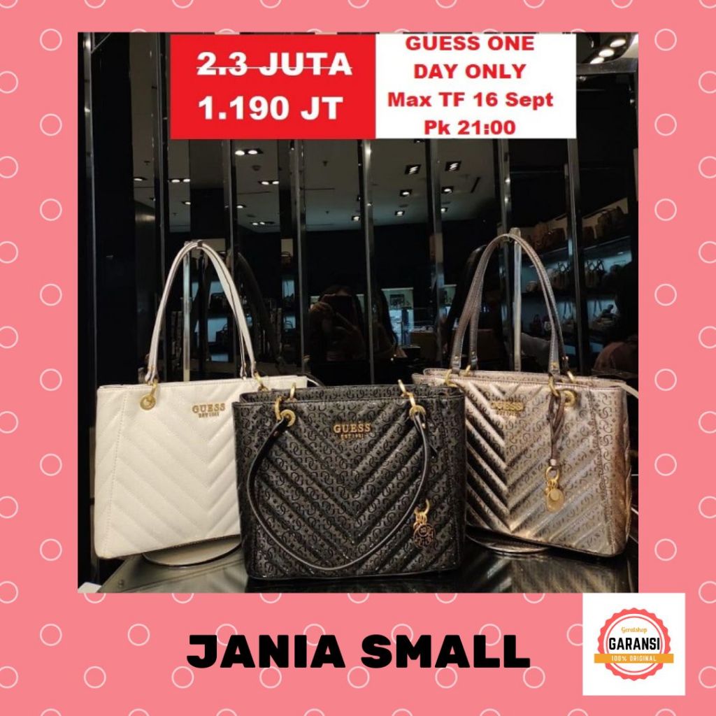 Tas Guess wanita sale JANIA SMALL tote bag original 100%