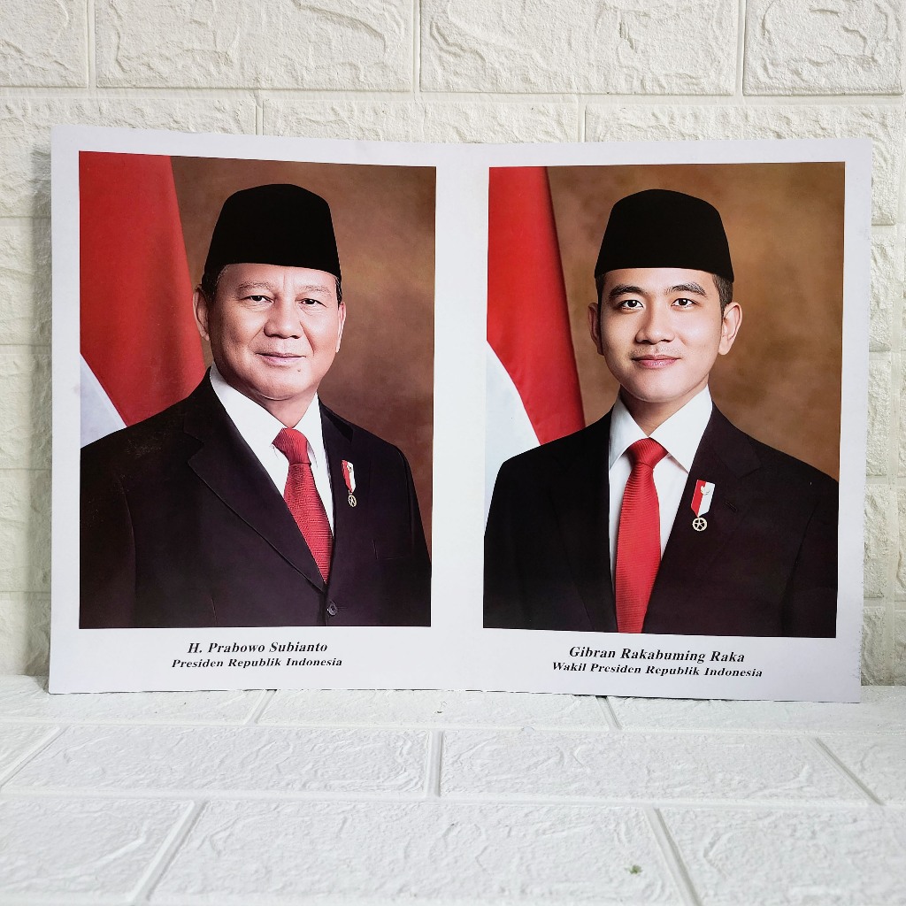 POSTER FOTO PRESIDEN DAN WAKIL PRESIDEN INDONESIA/ PROKLAMASI / SUMPAH PEMUDA