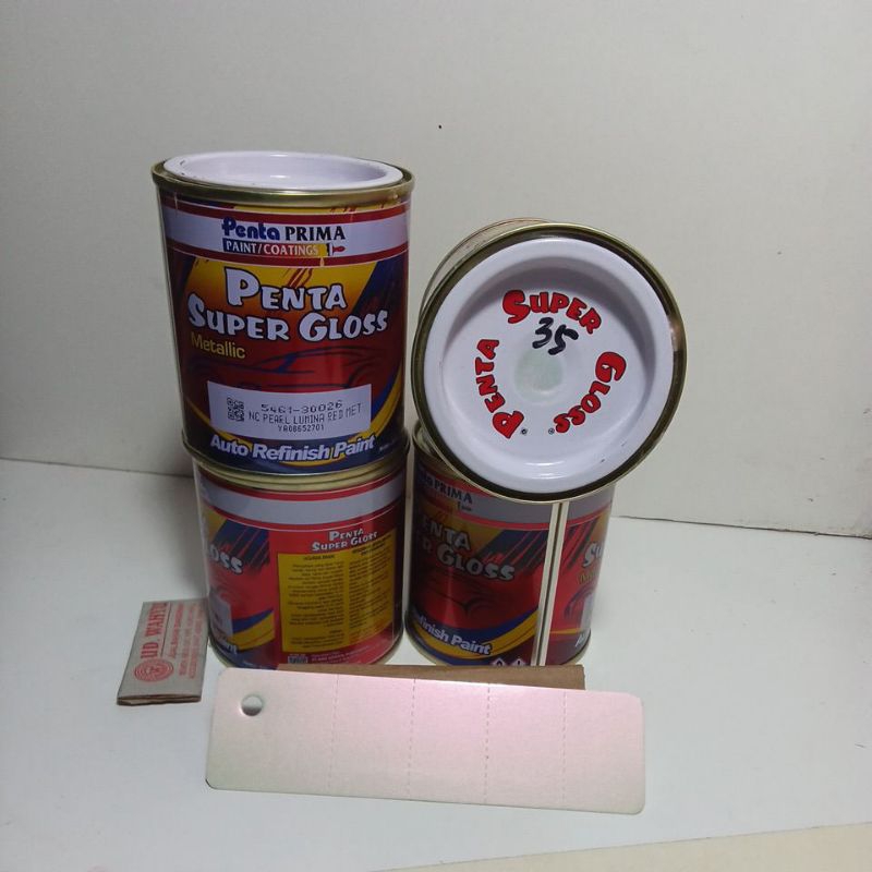 S30026 CAT PENTA MUTIARA LEMBAYUNG MERAH METALIK PENTA PEARL LUMINA RED