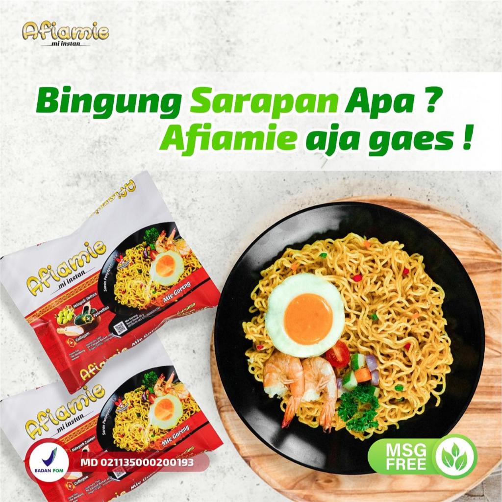

(GROSIR) Afiamie Mie Instant 1 Dus Murah Non MSG Tanpa Pengawet Untuk Diet