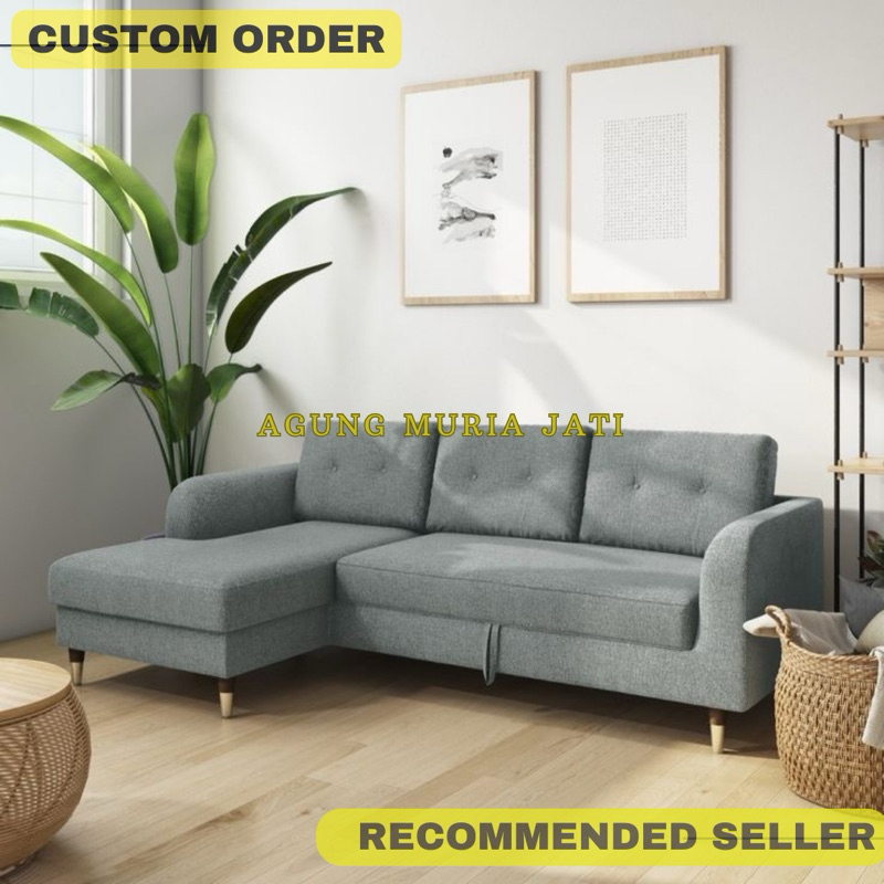 Sofa Minimalis Modern kayu Jati