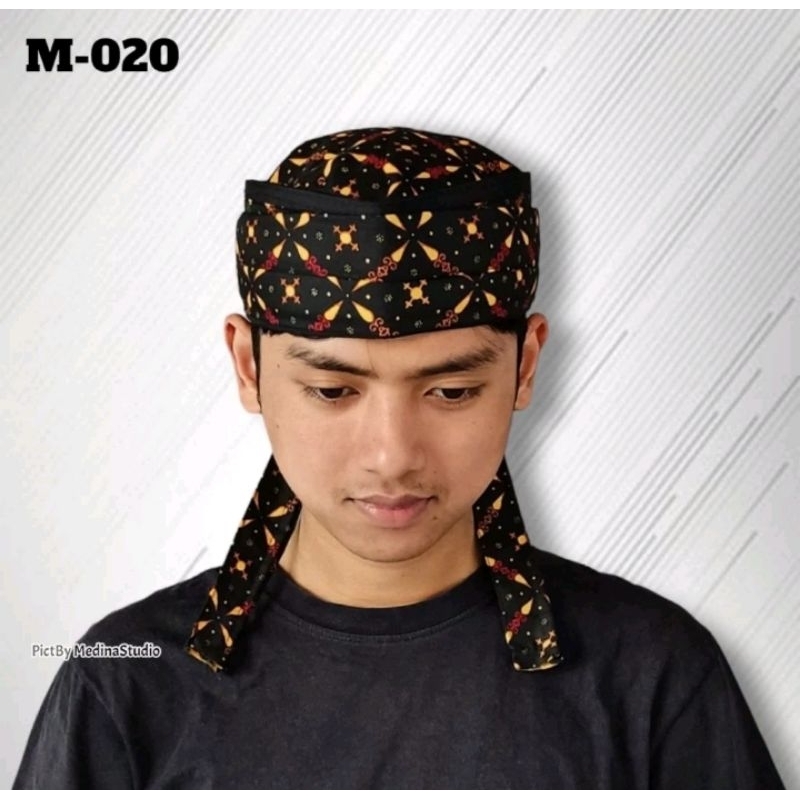 iket batik model imamah peci ikat arafi aa sunda iket tradisional sunda jawa