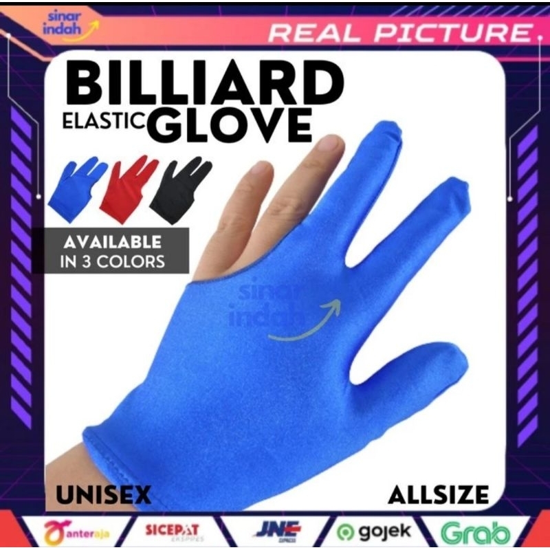 Sarung Tangan Billiar Billiard Gloves Premium Spandex Lycra