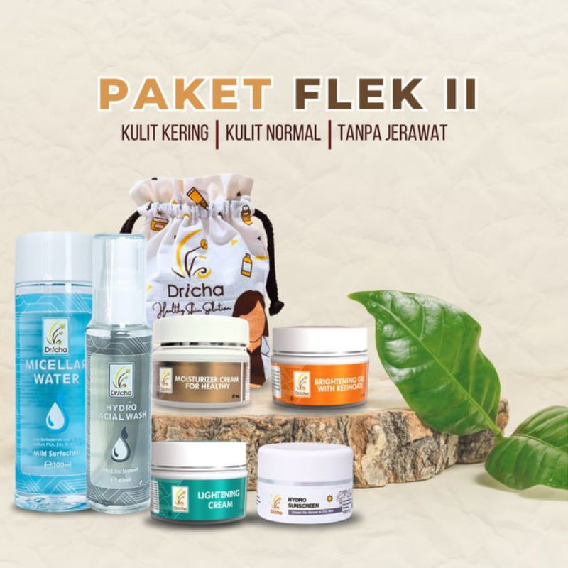 TERLARIS TERBESTSELLER PAKET FLEK 2 DRICHA SKINCARE BYE DR IKA FREE GIFT READY STOCK ANNASHOPSURABAY