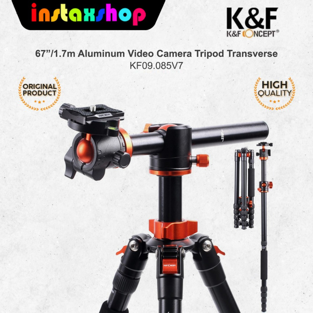 K&F CONCEPT TM2515T1 Tripod Camera Alumunium Flatlay KNF