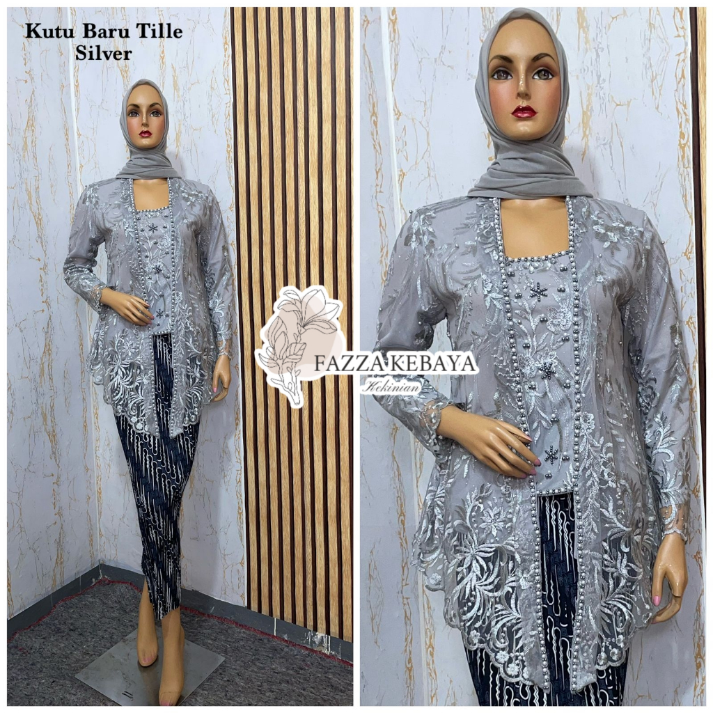 FZ - KEBAYA KUTU BARU TILLE PAYET/ KEBAYA KUTU BARU PAYET/ KUTU BARU/ KEBAYA KEKINIAN/ KEBAYA MODERN