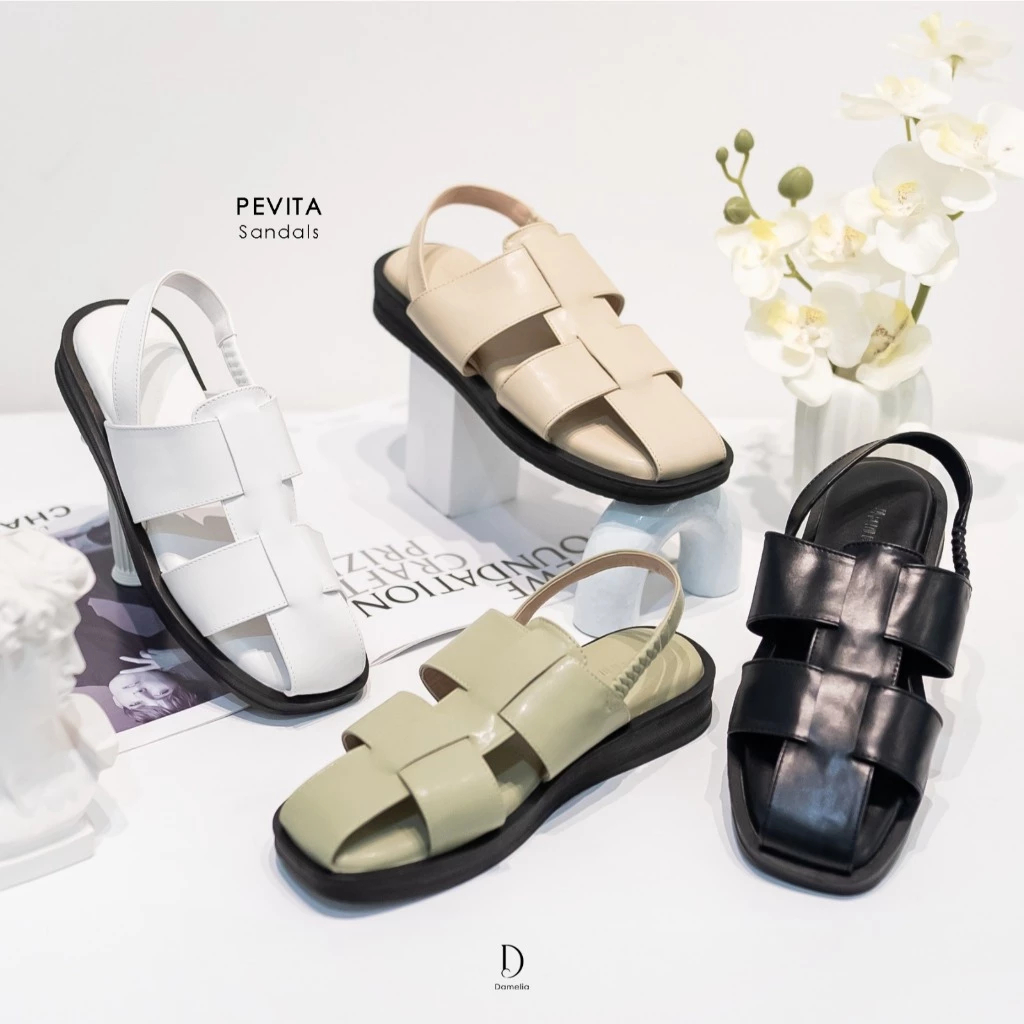 Damelia Melstore Jkt Pevita Sandals Melstore Jkt Official Store | Sandal Wanita | Sandal | Sendal