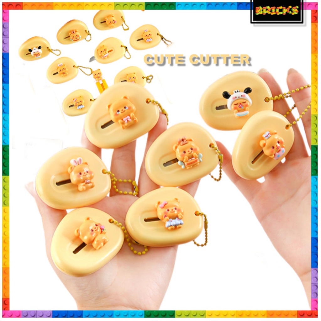 

Cutter Bulat Mini Lucu Edisi Butter Bear Pisau Kecil Buat Buka Paket AT39 Bricks.idn
