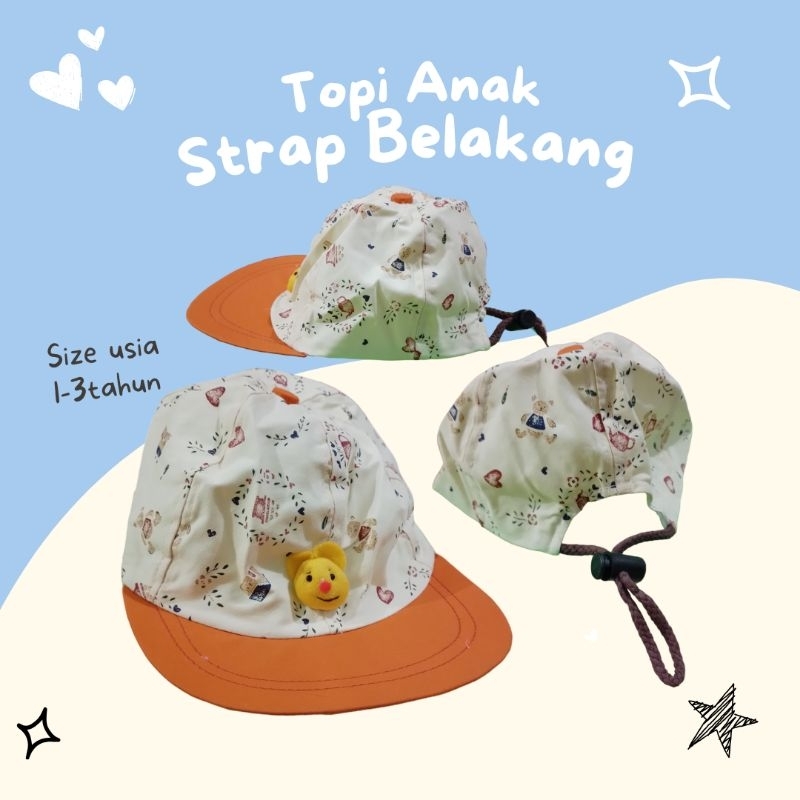 Topi Anak Murah Dilengkapi Strap Belakang