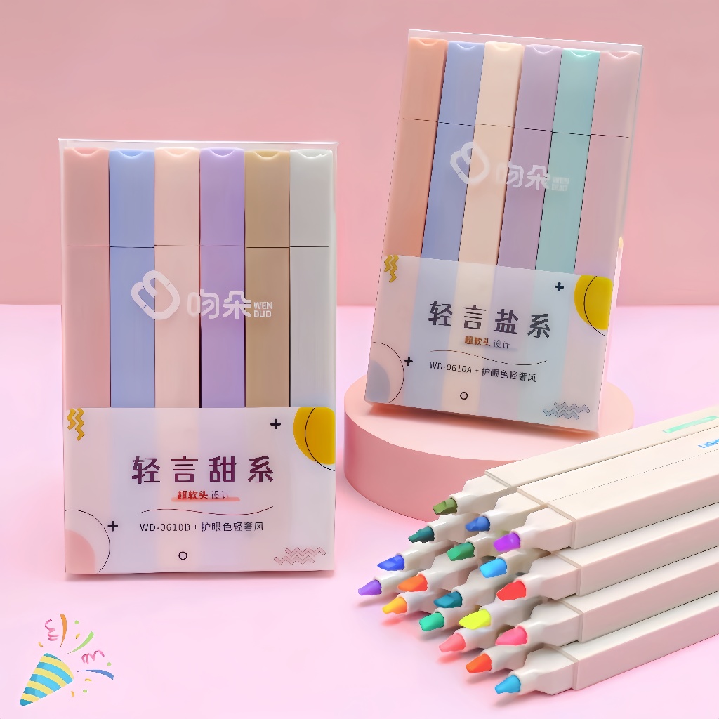 

6pcs Stabilo isi 6 Warna Pastel Stabilo Highlighter Stabilo Warna Pastel Highlighter Color