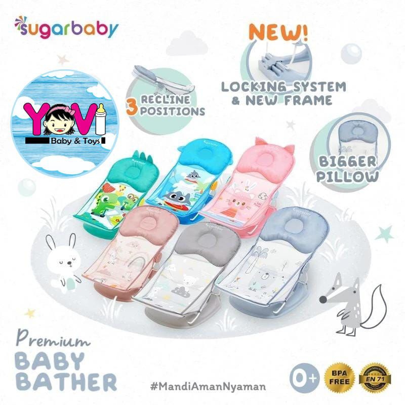 BABY BATHER - SUGAR BABY/DUDUKAN MANDI BAYI/PERLENGKAPAN MANDI BAYI