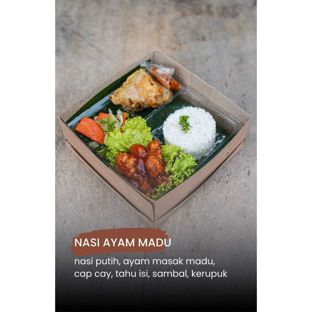 

Paket Nasi Ayam Madu 1 Box Isi 6 Macam