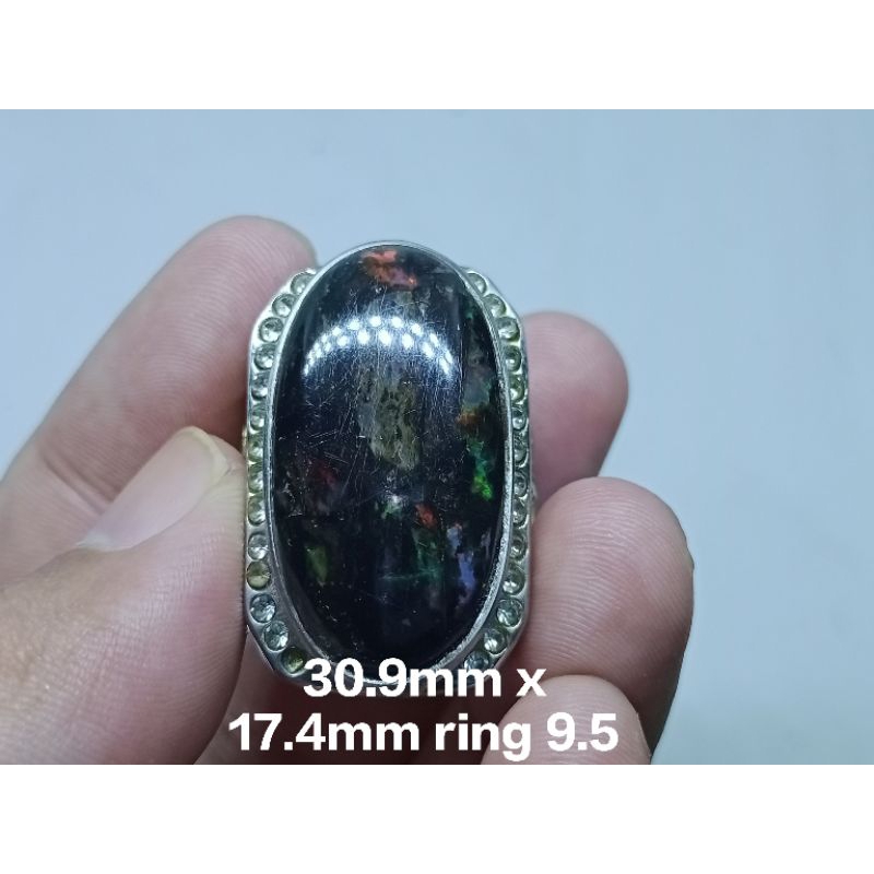 BATU ALAM KALIMAYA BANTEN TOK TOK JARONG TANPA SENTER JUMBO 30.9MM X 17.4MM RING 9.5