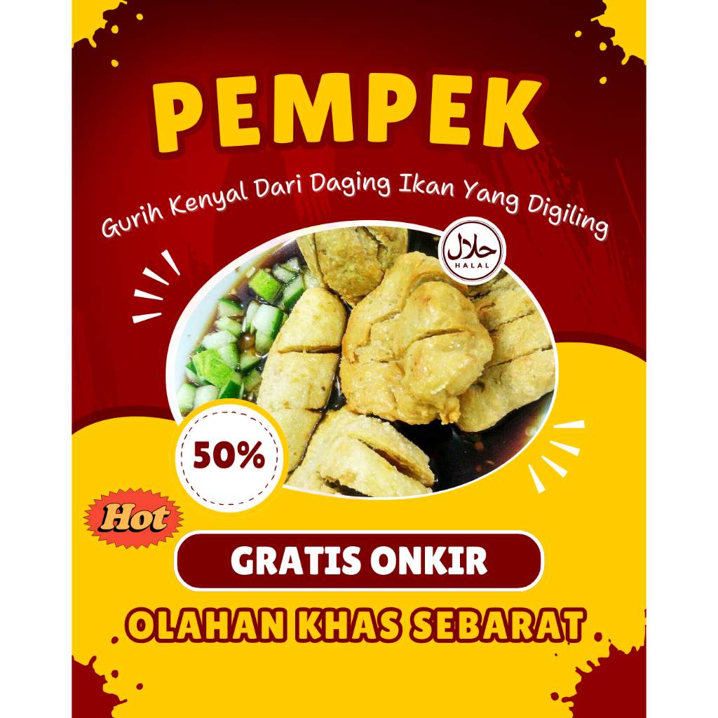 

Pempek Jumbo Olehan Sebarat Grosir Termurah - Makanan Instan - Food Kuah Pedas